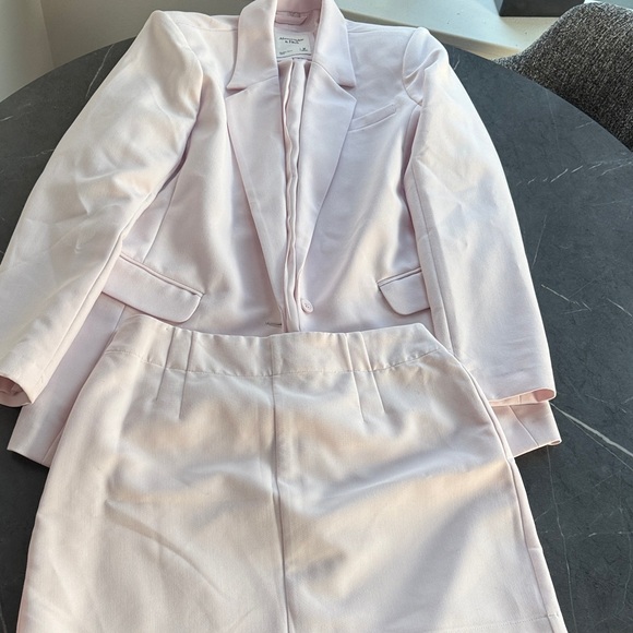 Abercrombie & Fitch Jackets & Blazers - Abercrombie Pink Blazer and skirt Set size medium